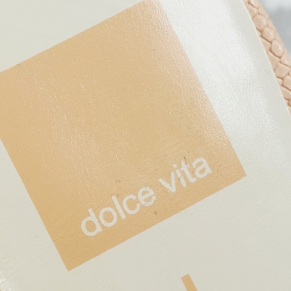 NEW Dolce Vita Cream White Leather Square Toe Heeled Sandals H1013 - Picture 10 of 13